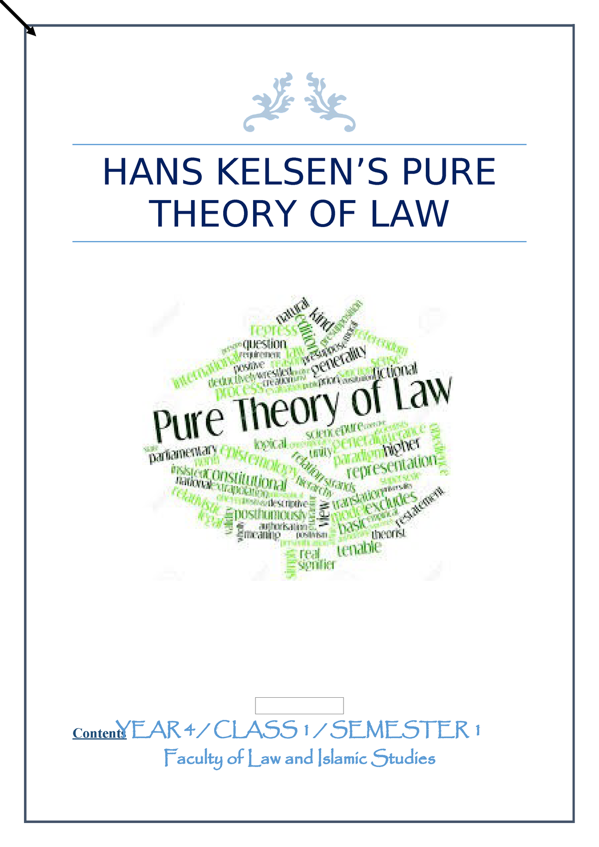 Hans Kelsen S Pure Theory Of Law Studocu