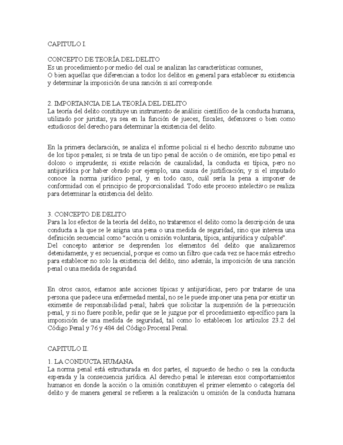 Teoria DEL Delito y sus partes en derecho penal y sus clasificaciones ...