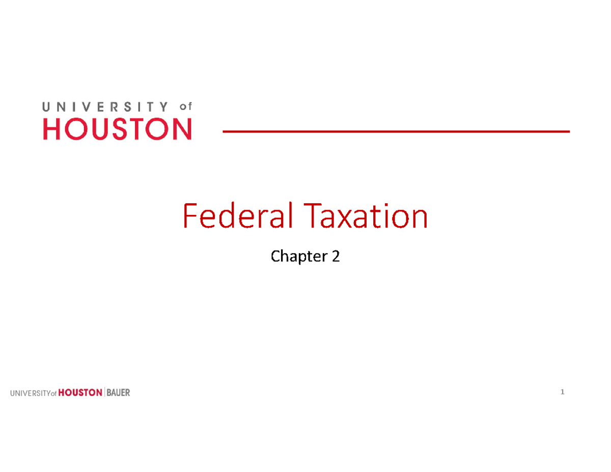 Chapter 2 2022 - Chap 2 - Federal Taxation Chapter 2 Tax Research ...