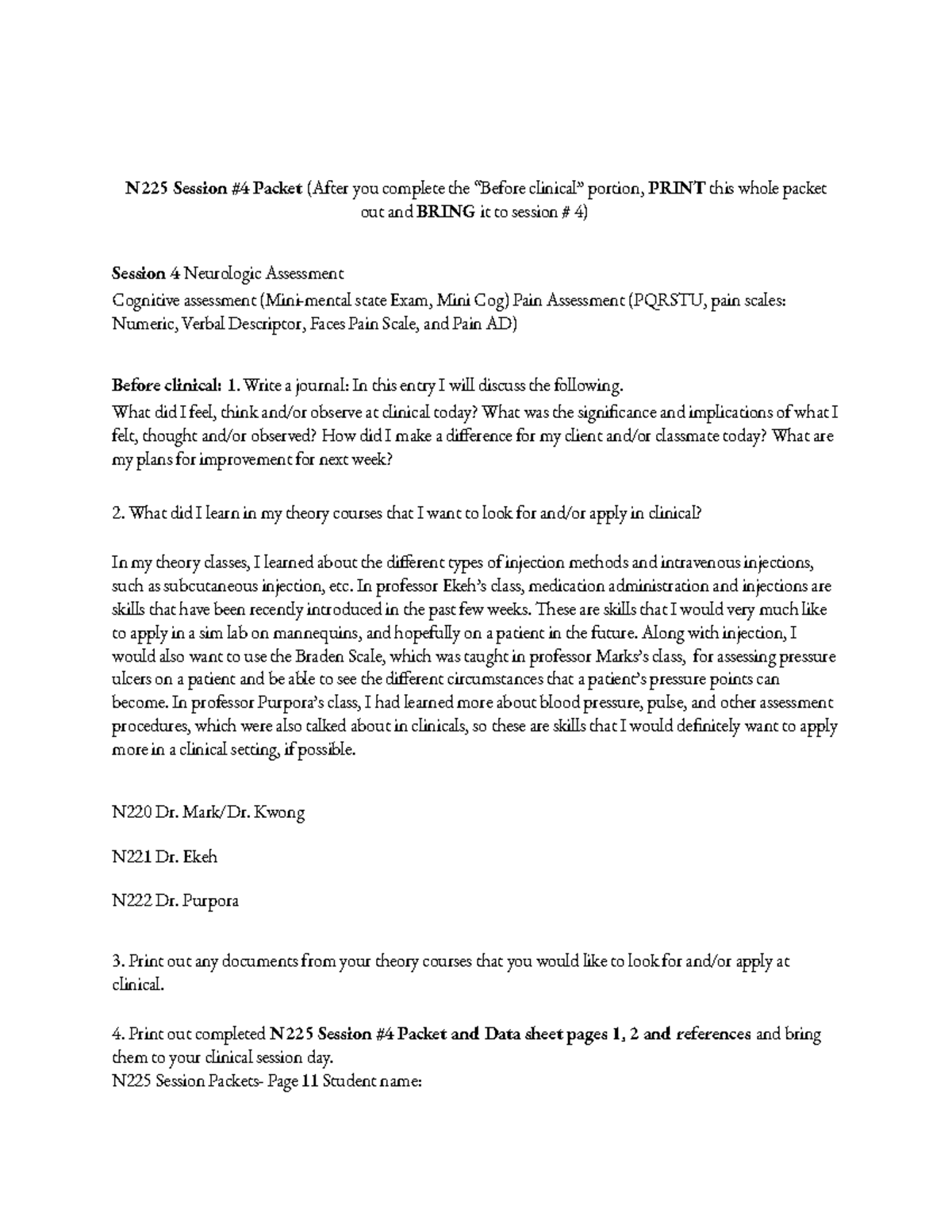 Session 4 Packet Pre-lab - N225 Session #4 Packet (After you complete ...