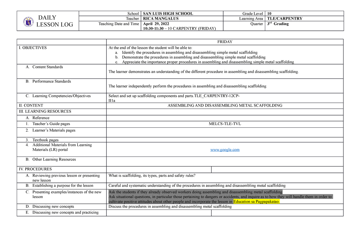 pdfcoffee.com_tle-carpentry-dll-pdf-free.pdf