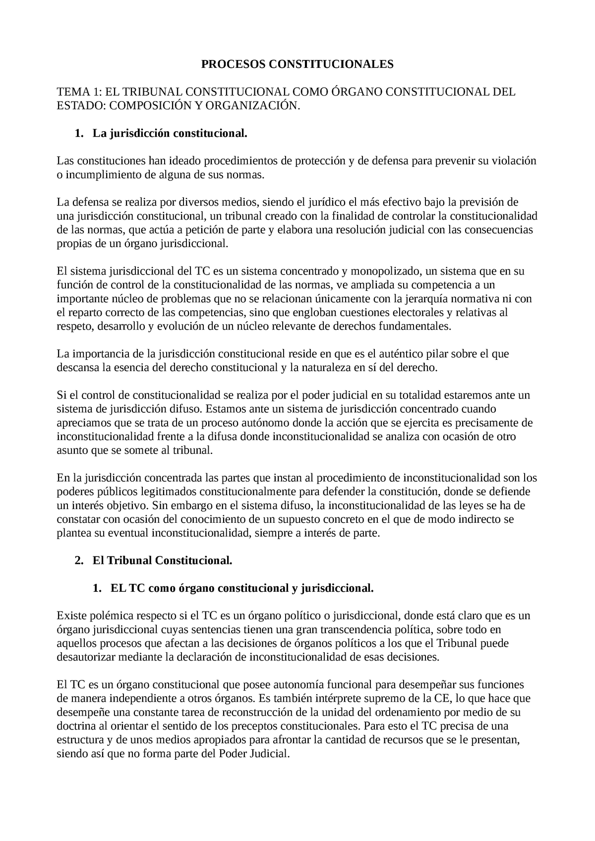 Apuntes Procesos Constitucionales - PROCESOS CONSTITUCIONALES TEMA 1 ...