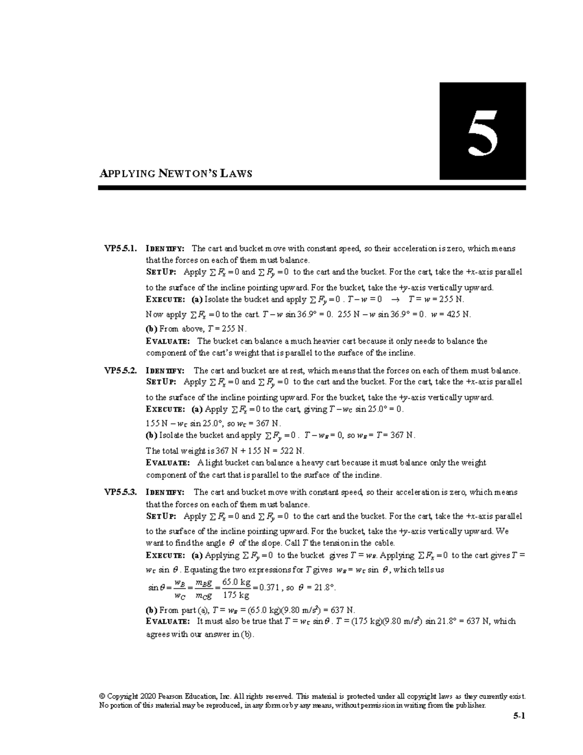 Univ Phys 15 ISM Ch05 - Physics - © Copyright 2020 Pearson Education ...