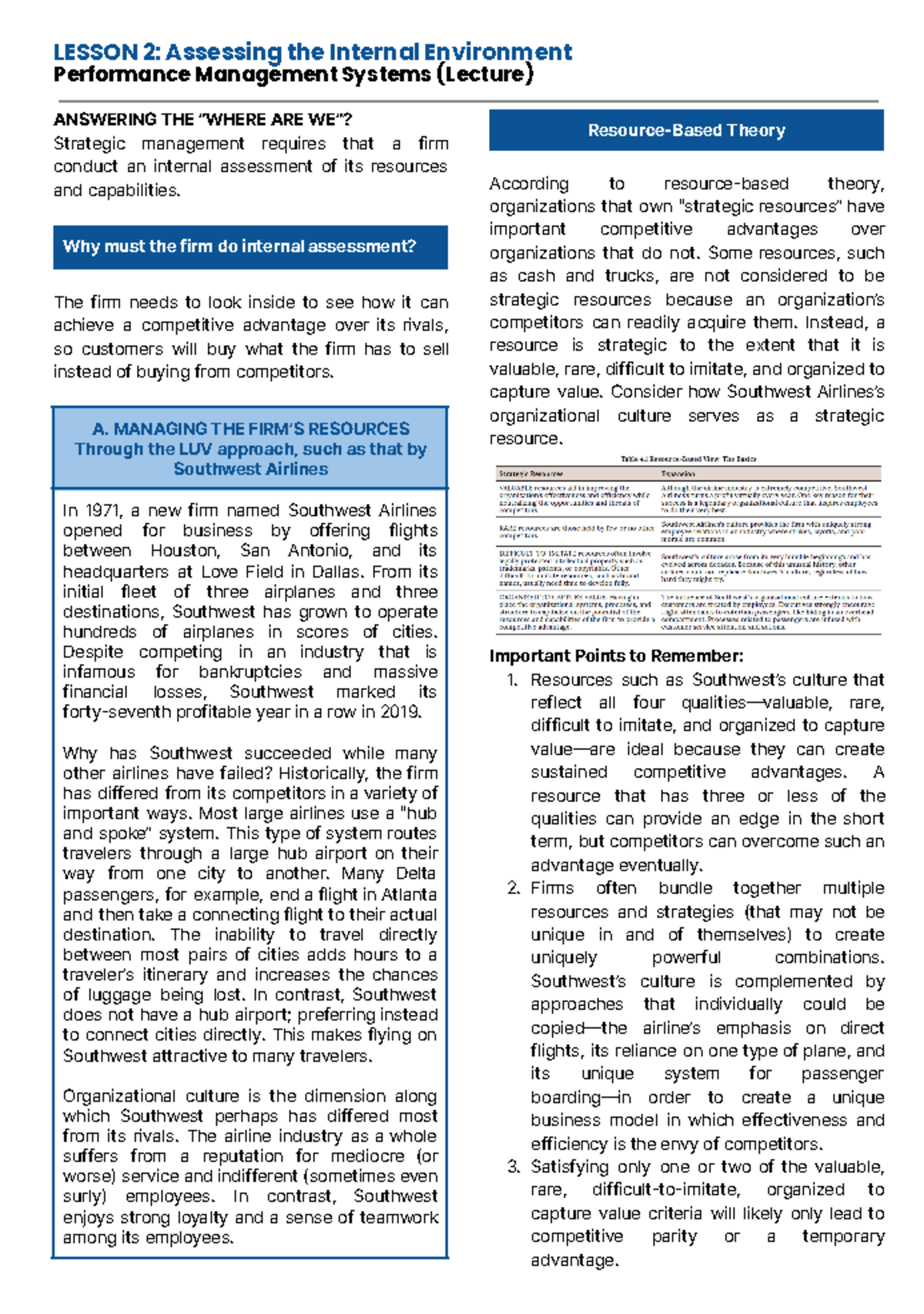 [ ACCTG 702 ] Lesson 2 - Midterm - LESSON 2: Assessing the Internal ...