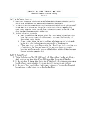 Health 107 - Position Paper - Part B - Position Paper B – Effects Of ...