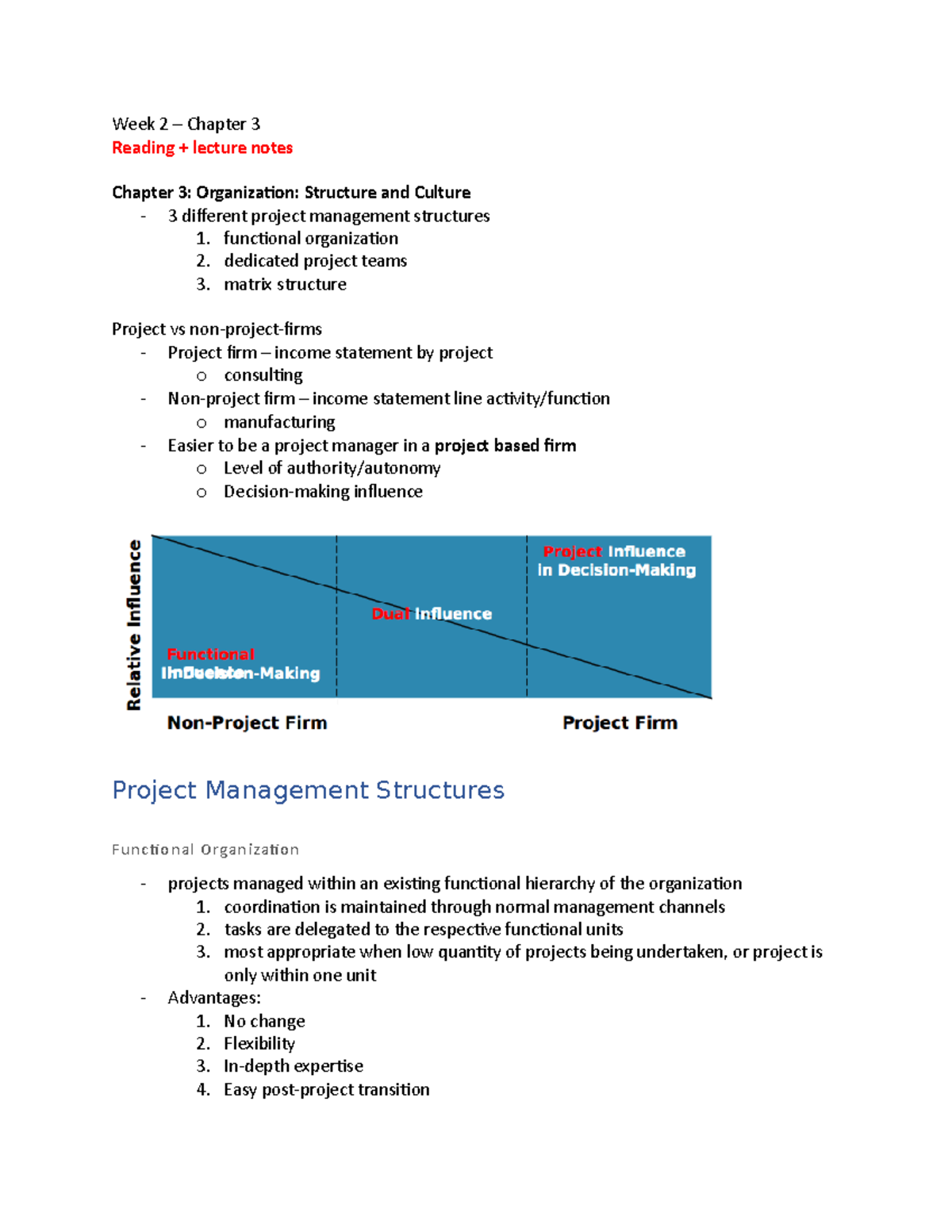 Week – Chapter 3 - Week 2 – Chapter 3 Reading + lecture notes Chapter 3 ...