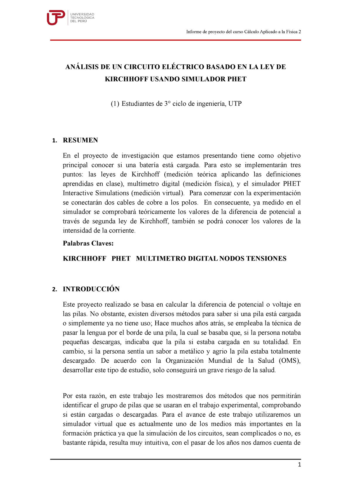 Proyecto CAF2 Grupo 6 - Trabajo Final - ANÁLISIS DE UN CIRCUITO ...