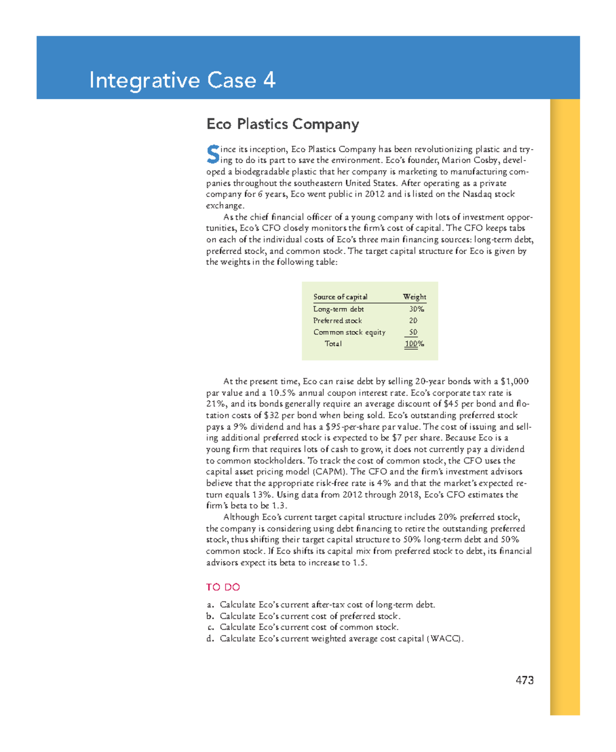 eco plastic company case study solution