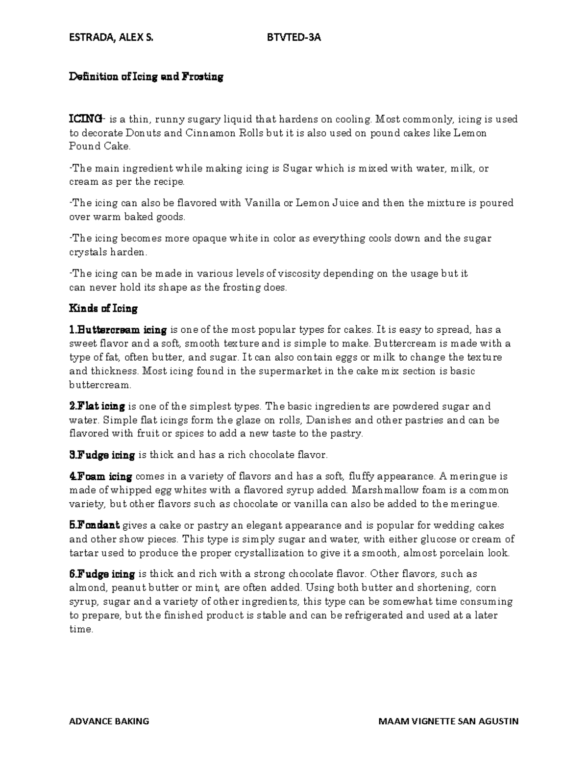 Estradaalex Advance Baking Definition of Icing and Frosting ICING