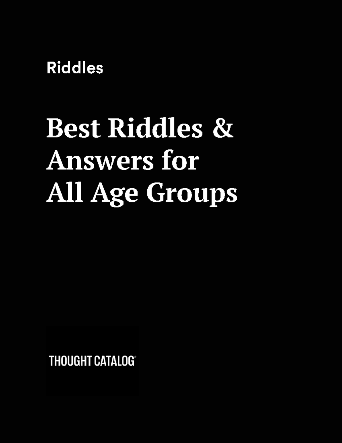 Riddles with answers printable pdf Riddles Best Riddles & Answers for All Age Groups Easy