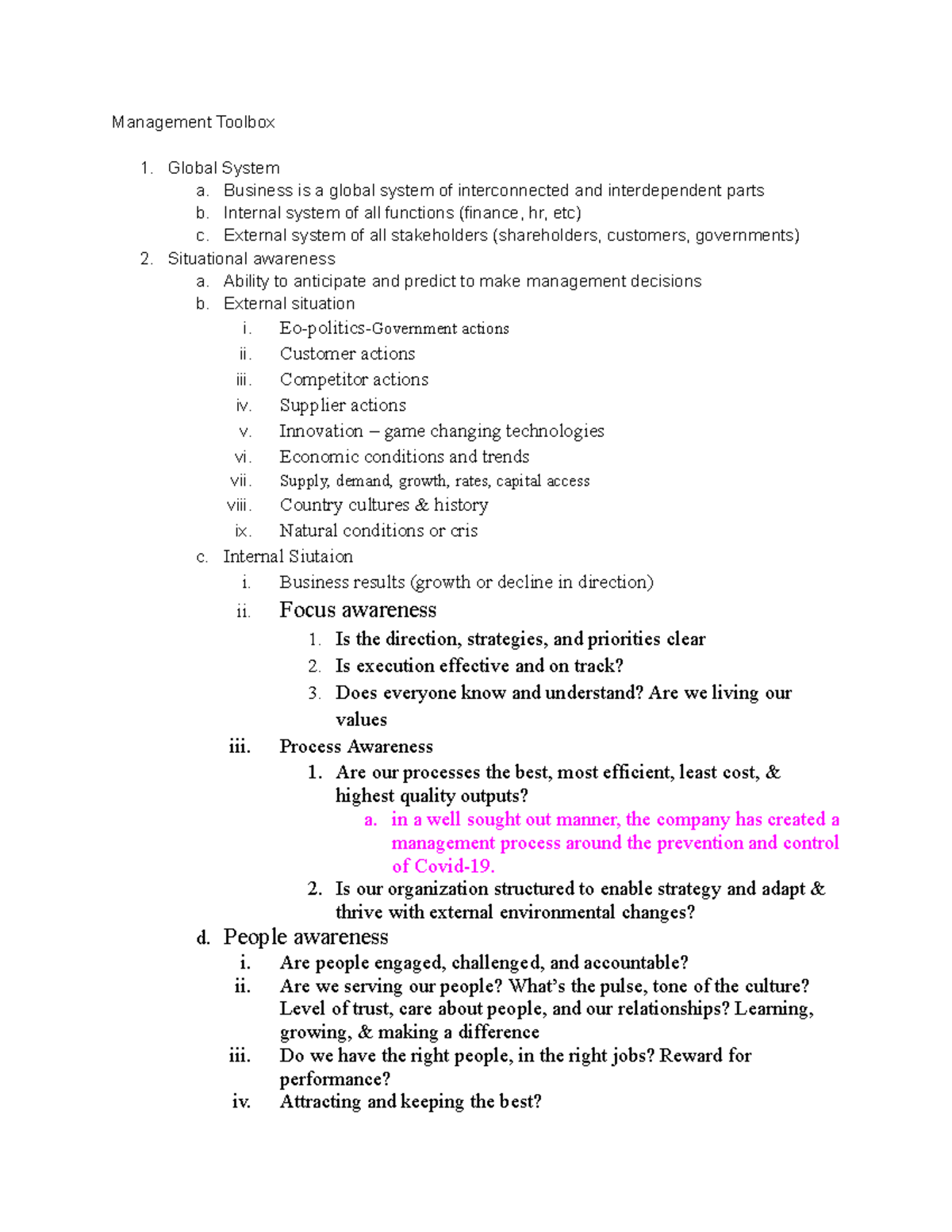 Management 3000 2 - Lecture Notes, Textbook Material, Study Guide ...