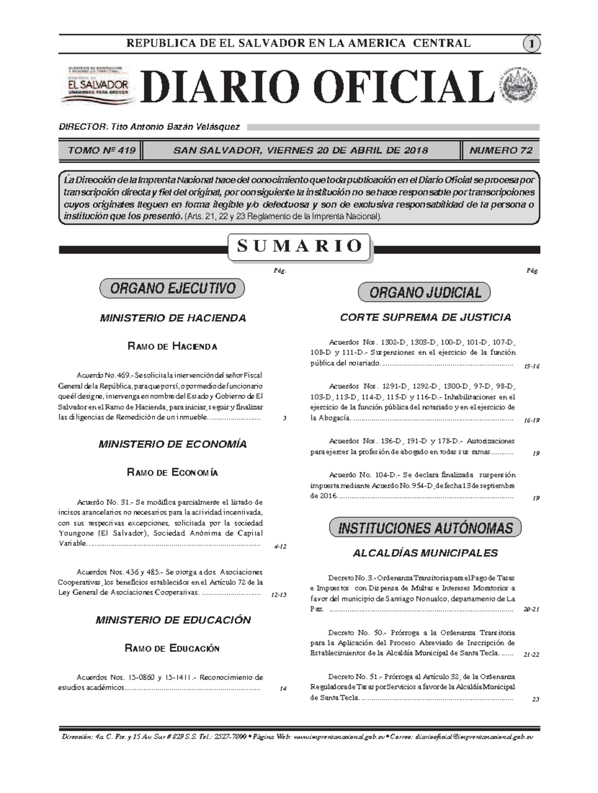 Nacot NORMA PARA EL ASEGURAMIENTO SOBRE EL CUMPLIMIENTO DE