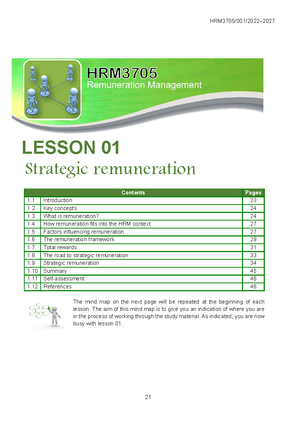 HRM3705 Topic 1 Strategic remuneration - 18 TOPIC 1 Strategic ...