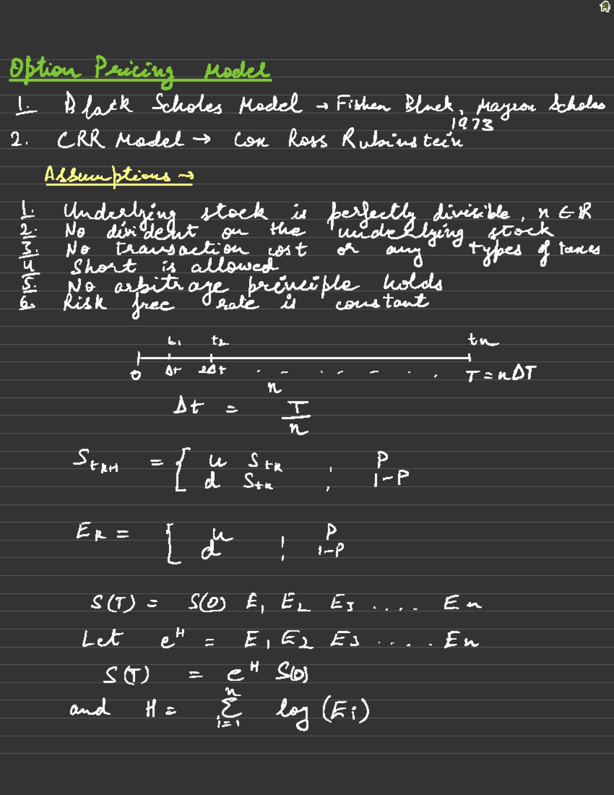 Financial Engineering 3 - go] Option Pricing Model 1- Black Scholes ...