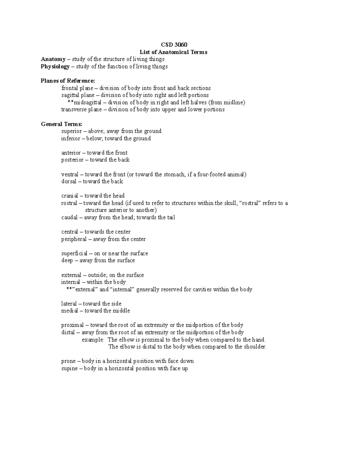 anatomical-general-terms-csd-3060-list-of-anatomical-terms-anatomy-study-of-the-structure-of