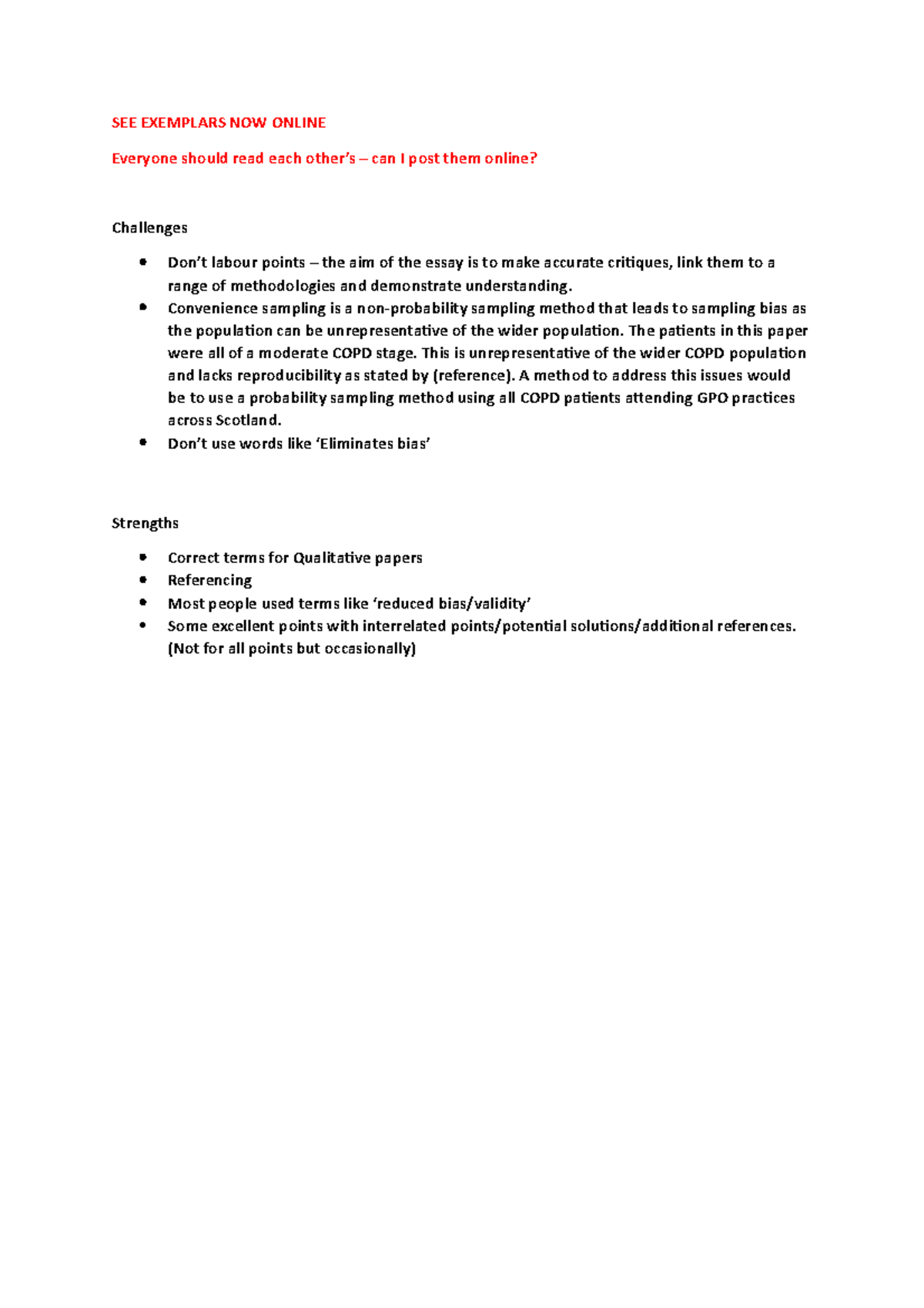 MREP Wiki Group Feedback for all groups - SEE EXEMPLARS NOW ONLINE ...