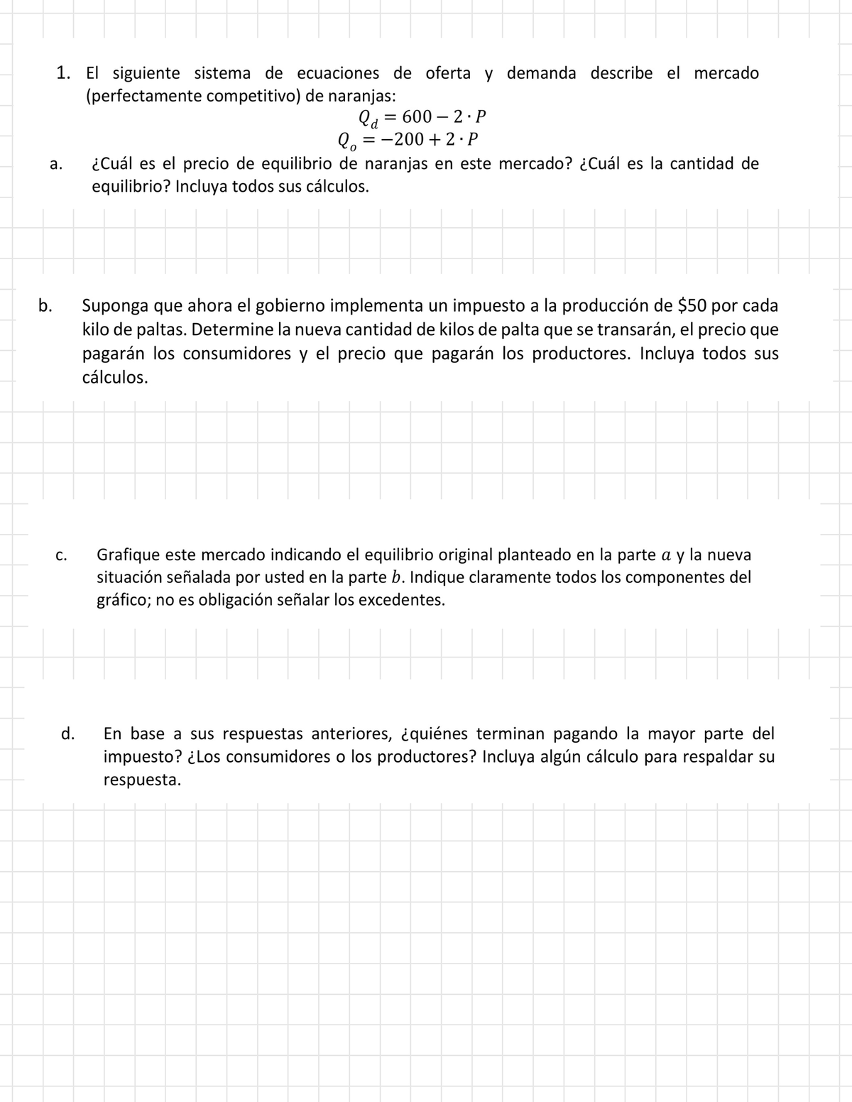 Ejercicios Prueba 2- S1 - Introducción A La Microeconomía - Studocu