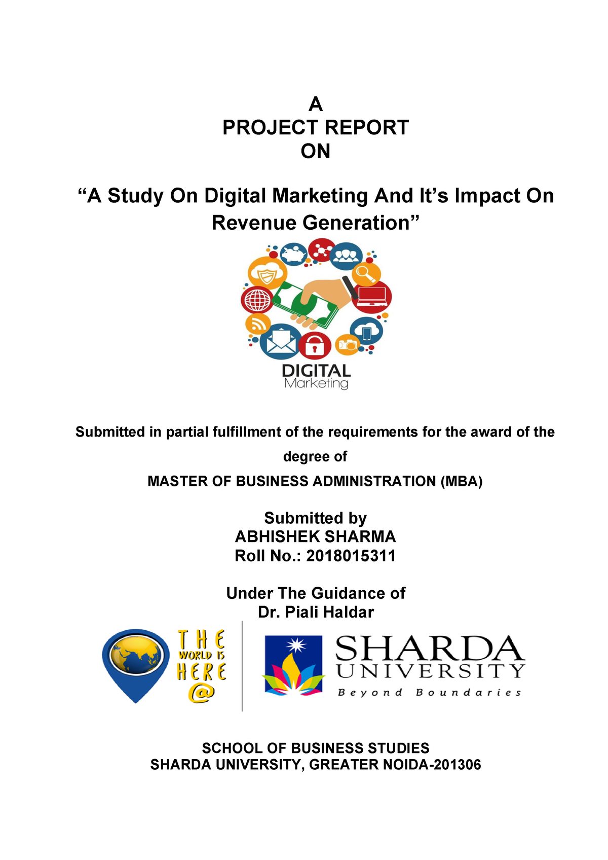 assignment on digital marketing pdf