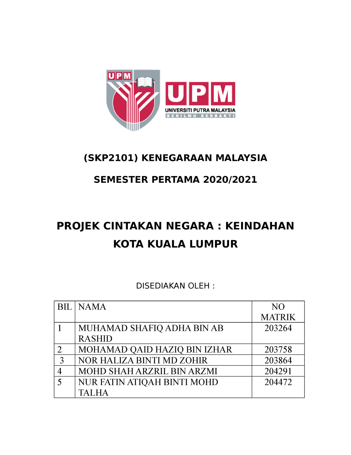 contoh assignment kenegaraan malaysia uum