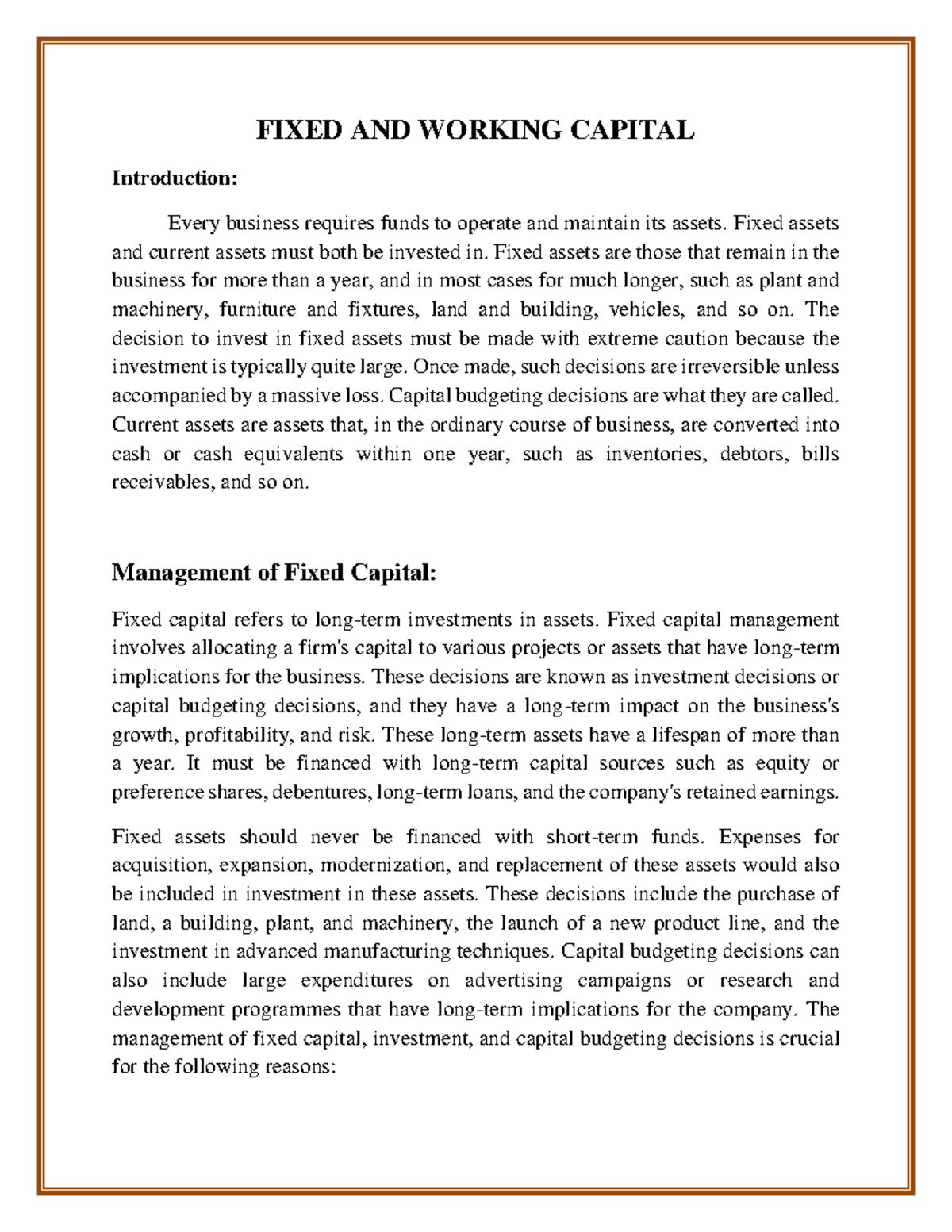 difference-between-fixed-capital-and-working-capital-main-differences