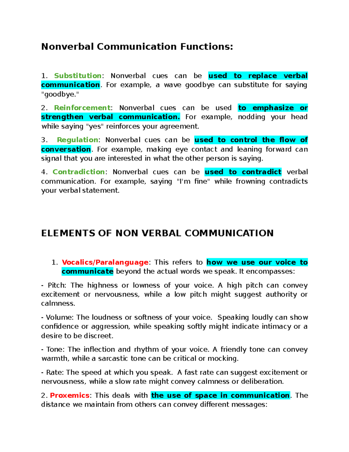 Purpose Communication Reviewer ( Prelims) - Nonverbal Communication ...