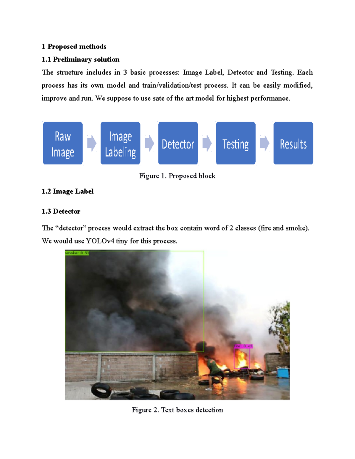 Report for training and testing - 1 Proposed methods 1 Preliminary ...