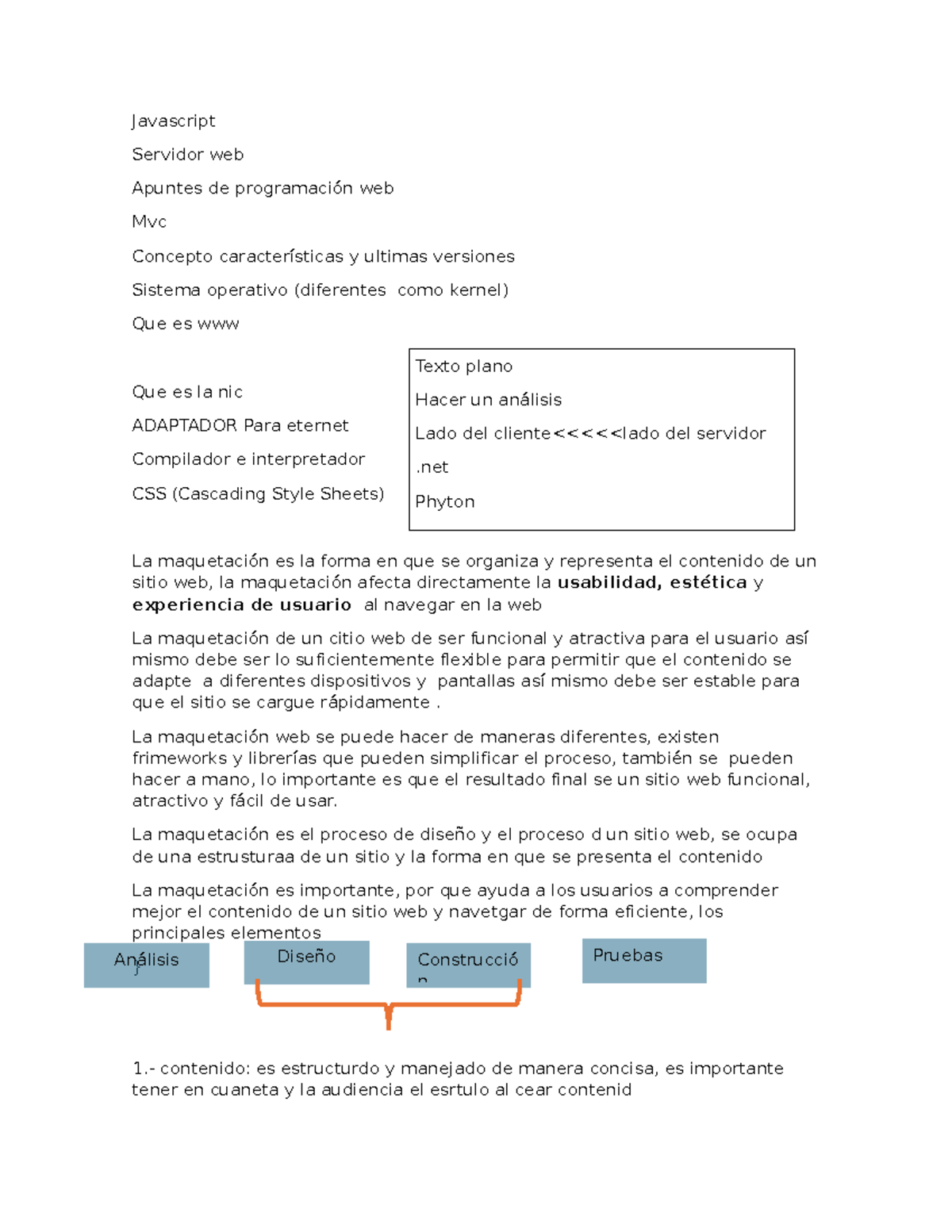 Apuntes DE Programacion WEB - Javascript Servidor web Apuntes de ...