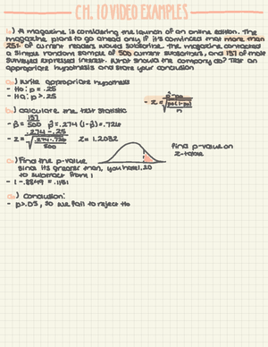 Stat 370 Ch 11 Written Homework - Name: Score: / 12 Stat 370: Chapter ...