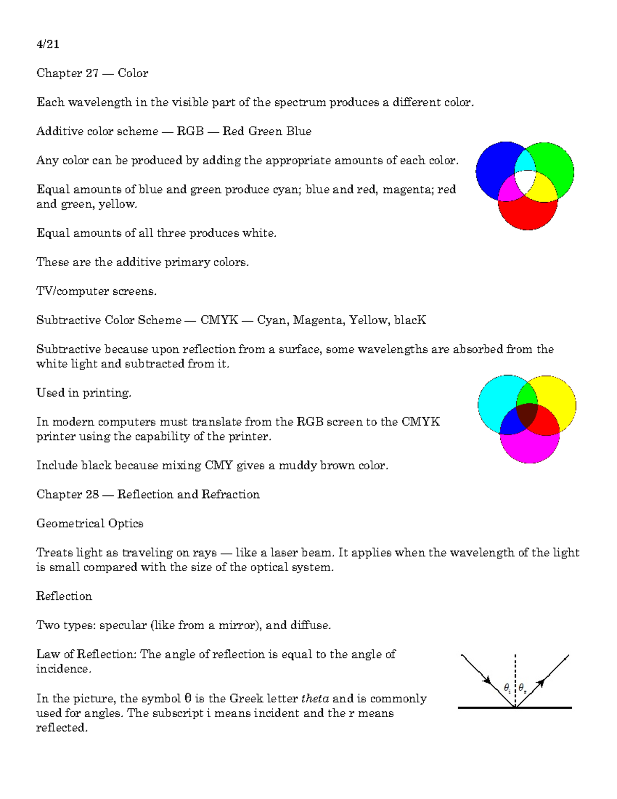 Physics 110 Lecture Notes - Week 11 - 4/21 Chapter 27 — Color Each ...