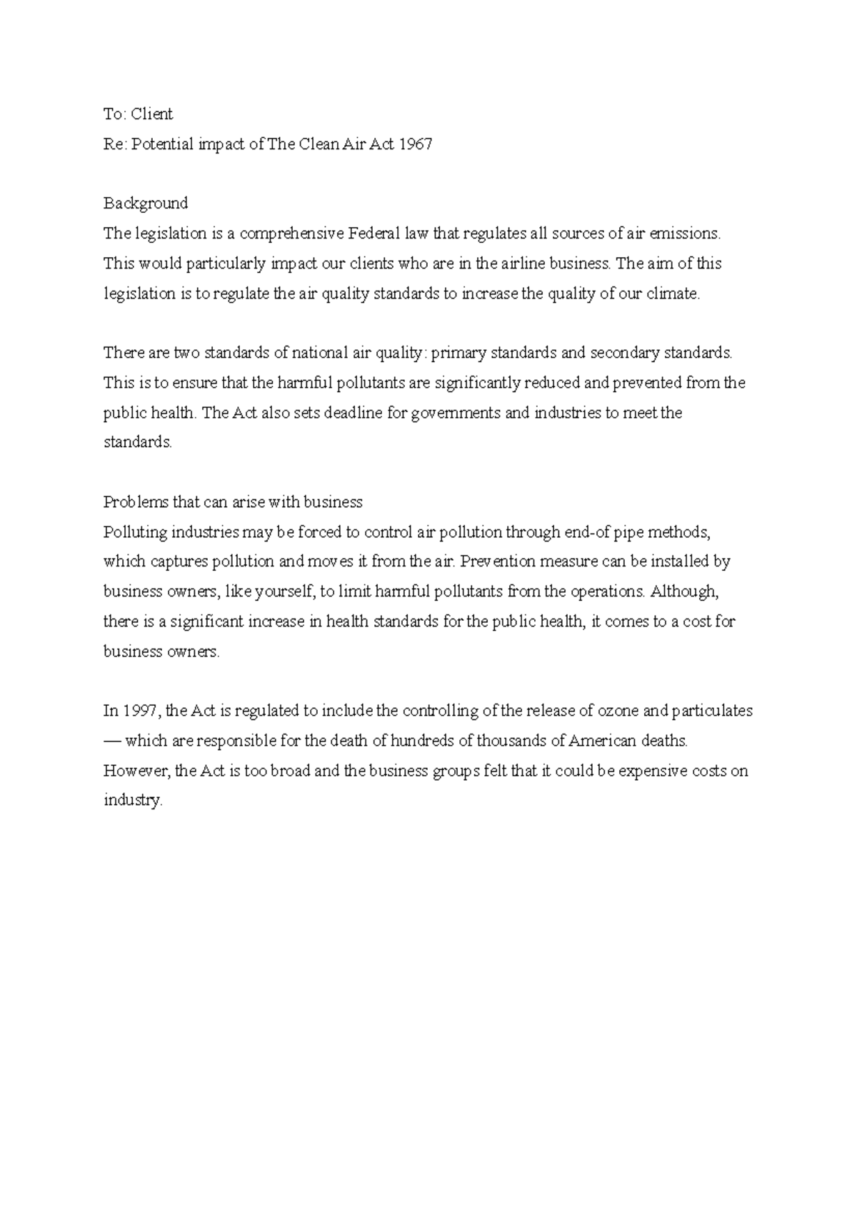 Client Draft 2014 Proposal On How To Improve Climate Change To