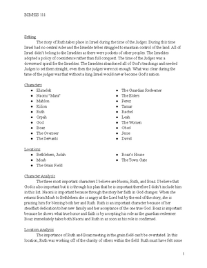 Old Testament Notes - The OT is foundational to the NT The OT tells us ...