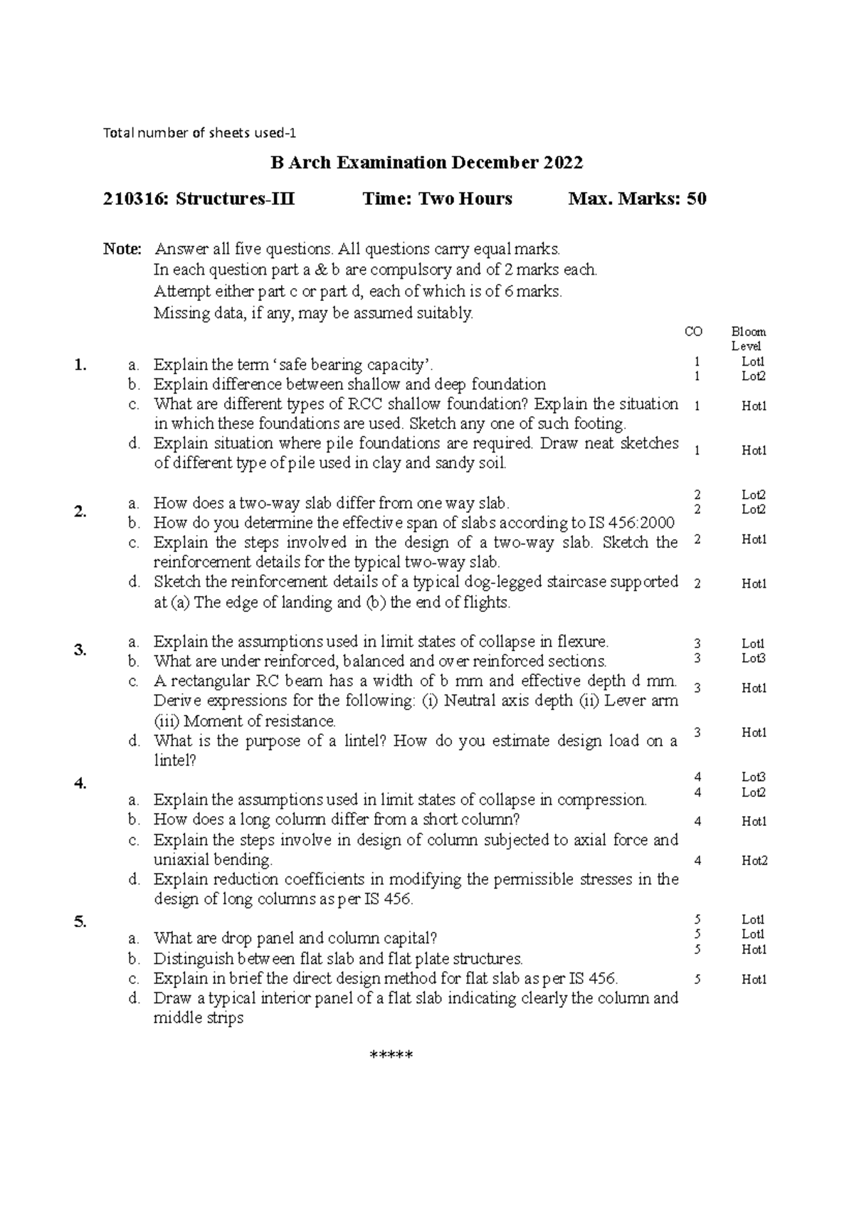 b-arch-structure-iii-210316-nov2022-total-number-of-sheets-used-b