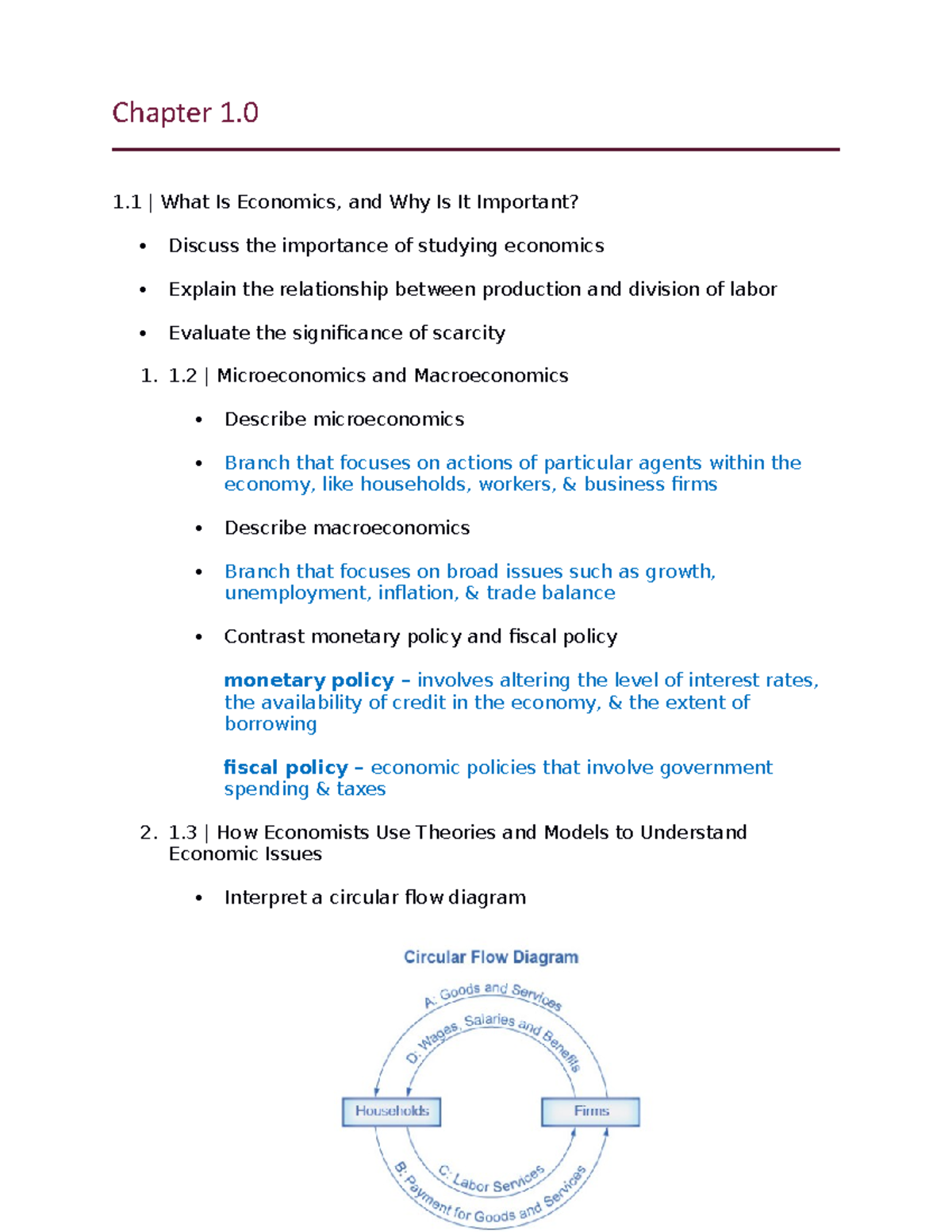 Chap 1 - Chapter 1 - Chapter 1 1 What Is Economics, And Why Is It ...