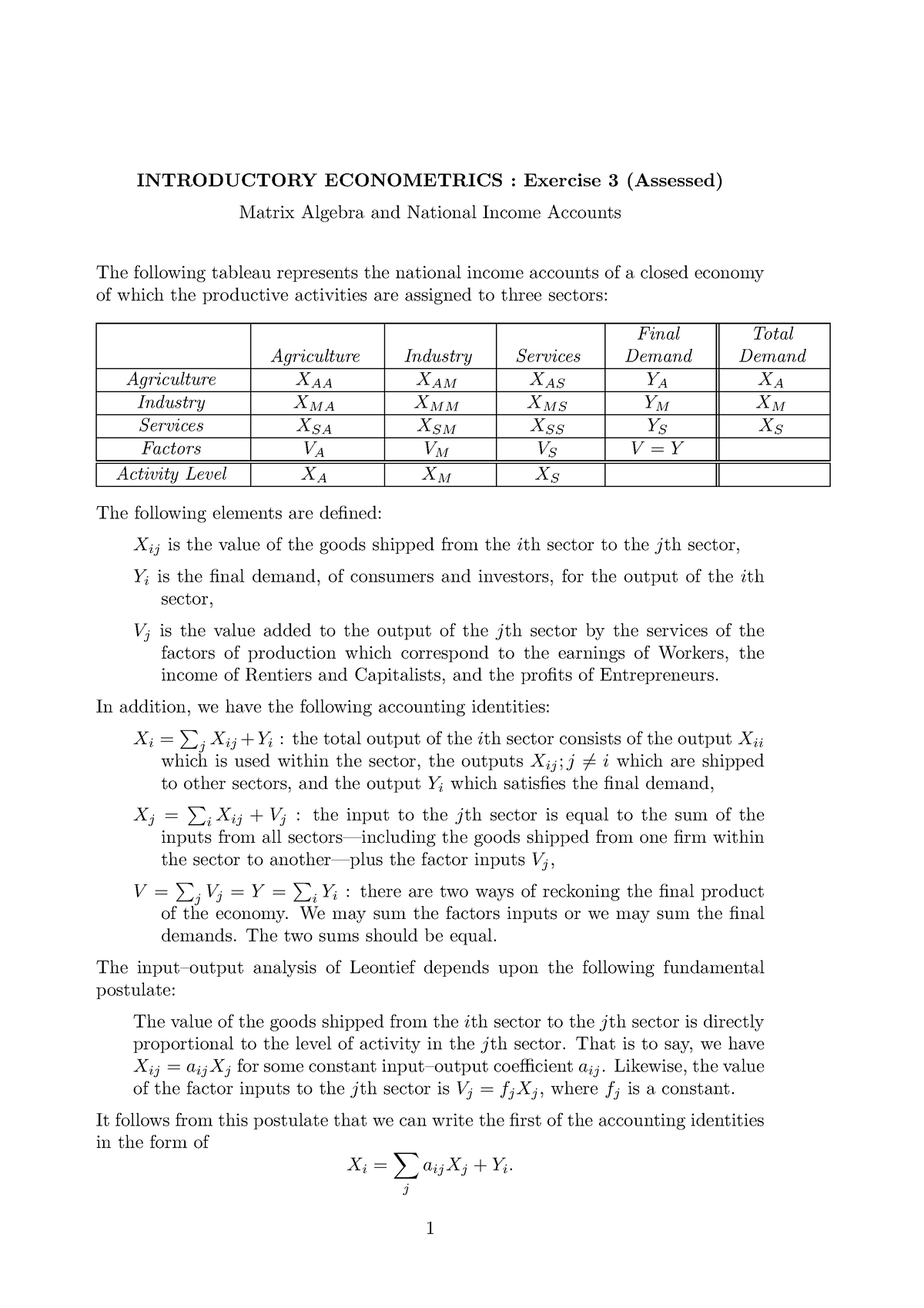 E3-93 - Econometric Practice Questions. - INTRODUCTORY ECONOMETRICS ...