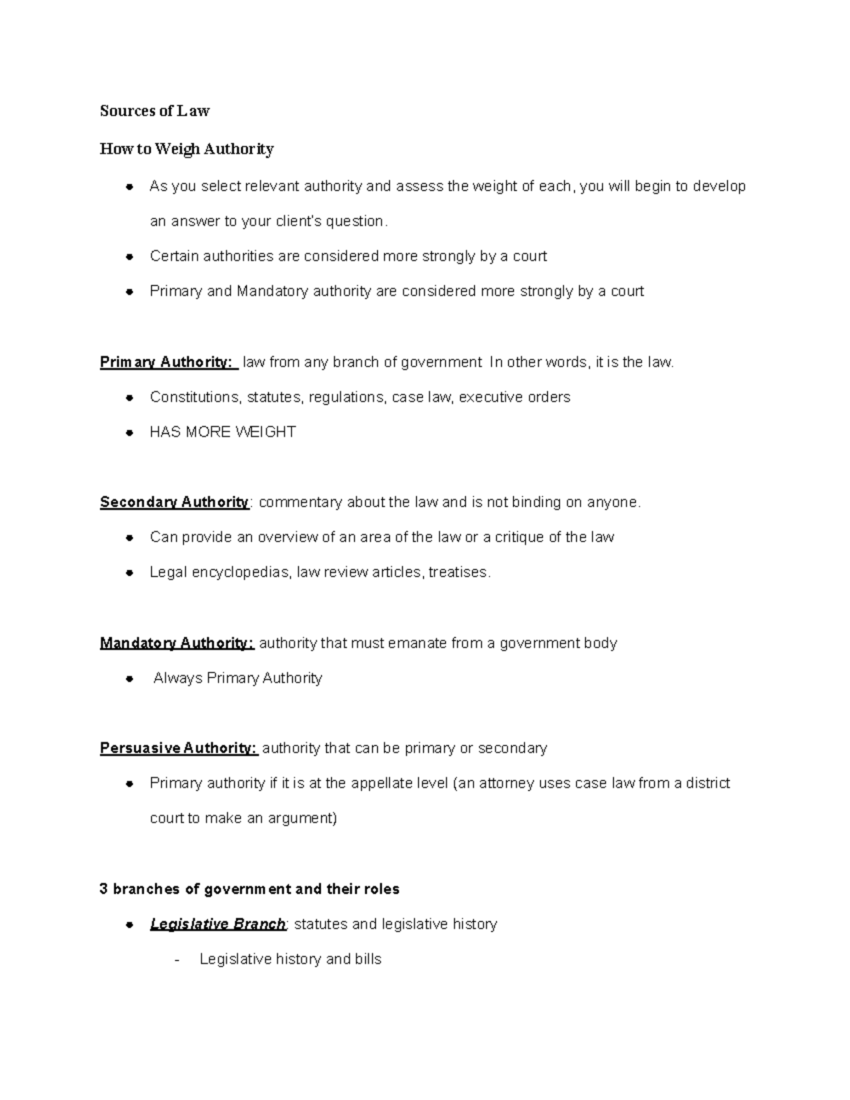 sources-of-law-systems-test-notes-cjus-350-sources-of-law-how-to