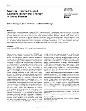 Module 11 assignment 2 - PSW Course - Module 11 – Cognitive and Mental ...