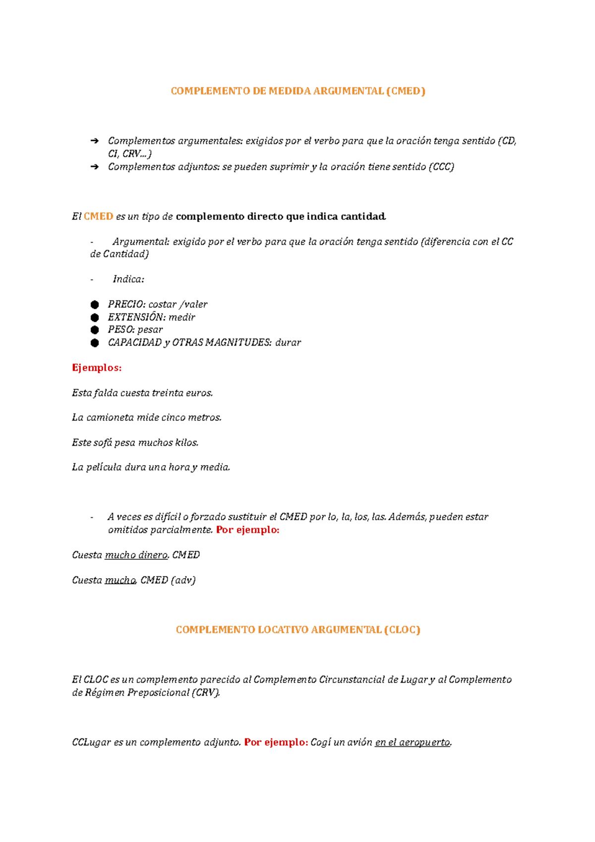 CMED Y CLOC - apuntes - COMPLEMENTO DE MEDIDA ARGUMENTAL (CMED ...