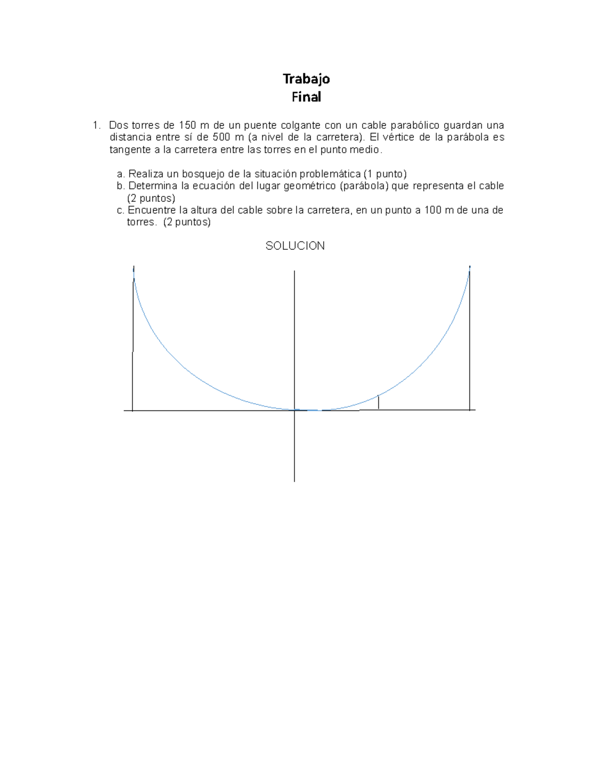 Trabajo Final matematica 2022 - Trabajo Final Dos torres de 150 m de un ...