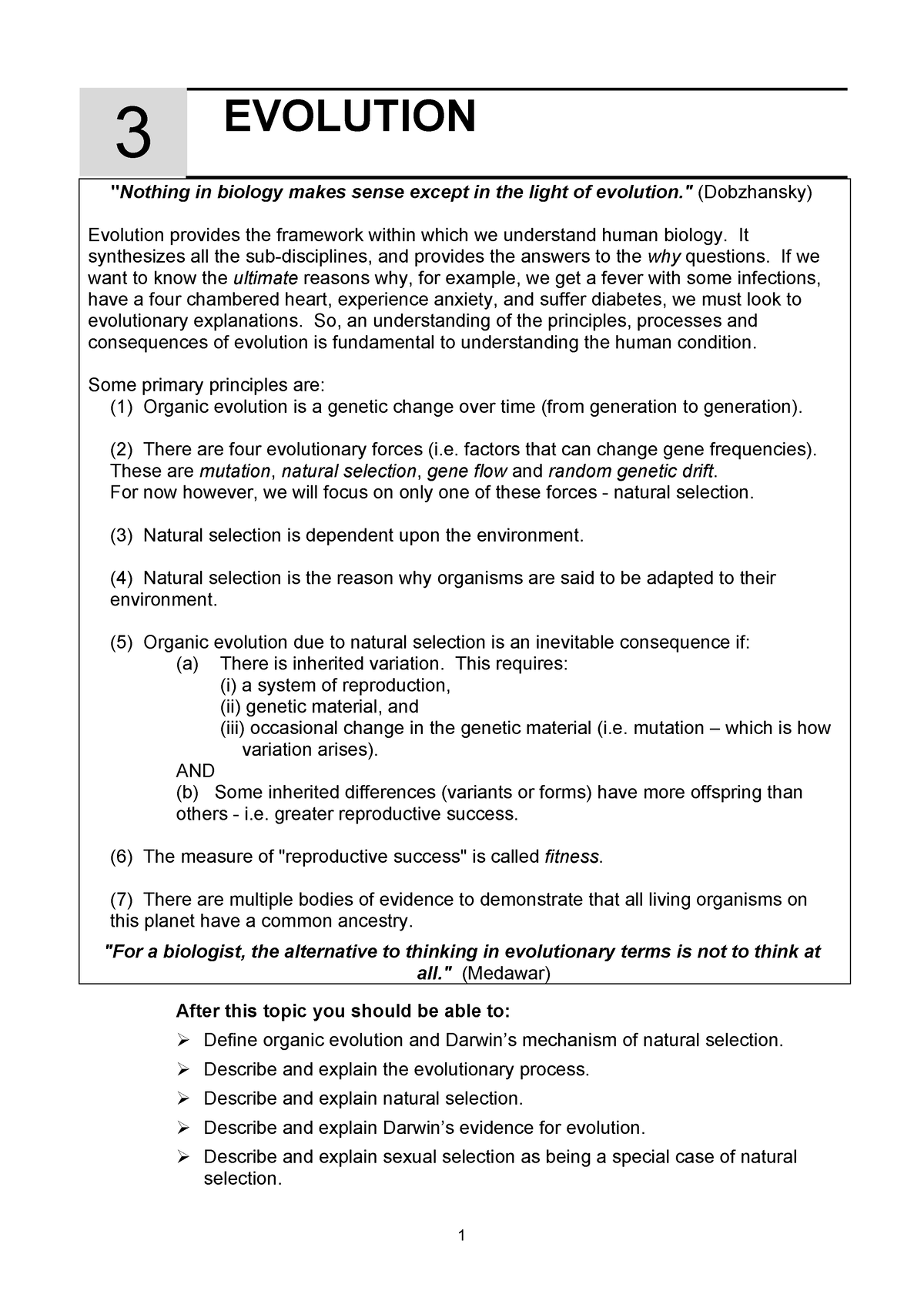 life sciences assignment term 3 task evolution