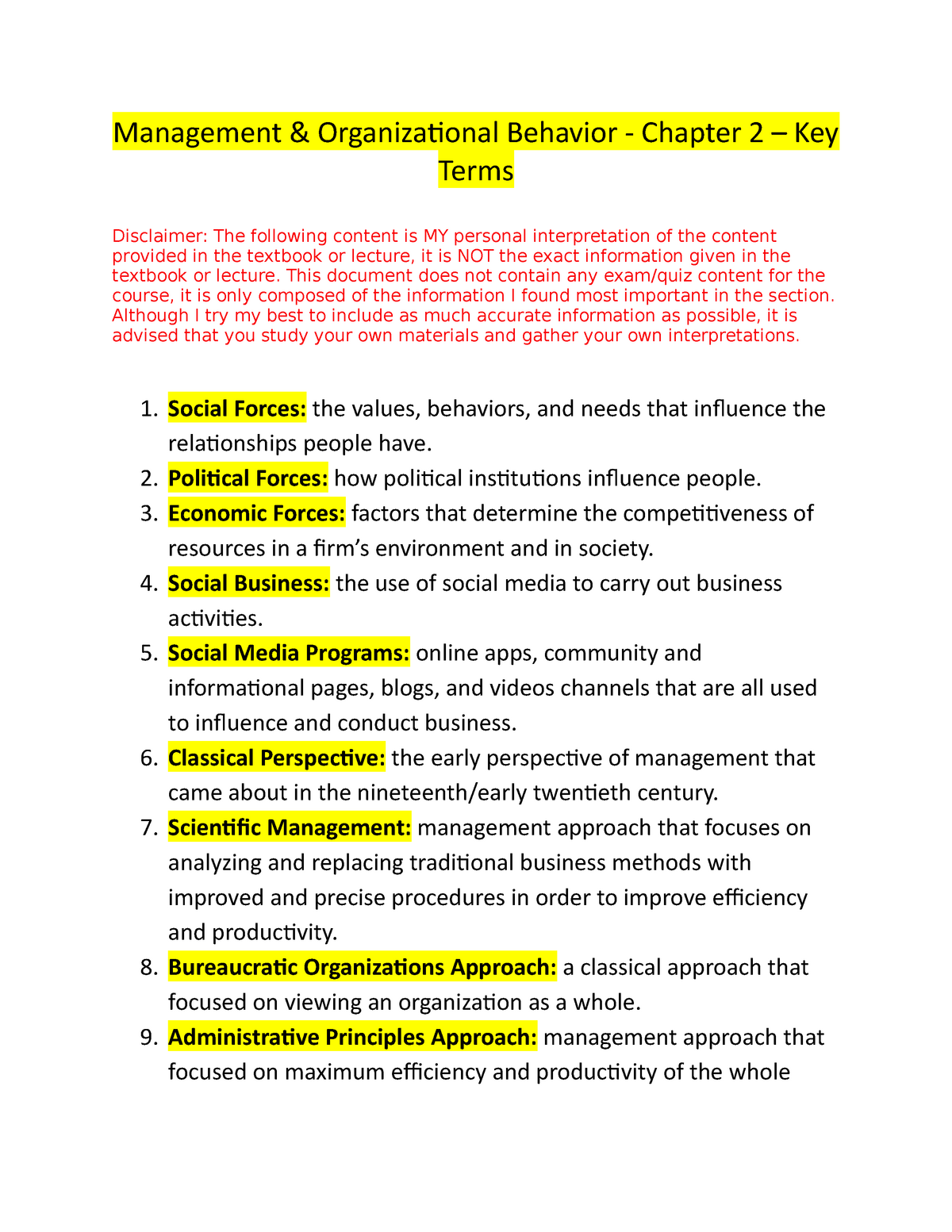 Key Terms Chapter 1-3 - Chapter 1  Economics – The social science  concerned with how individuals, - Studocu