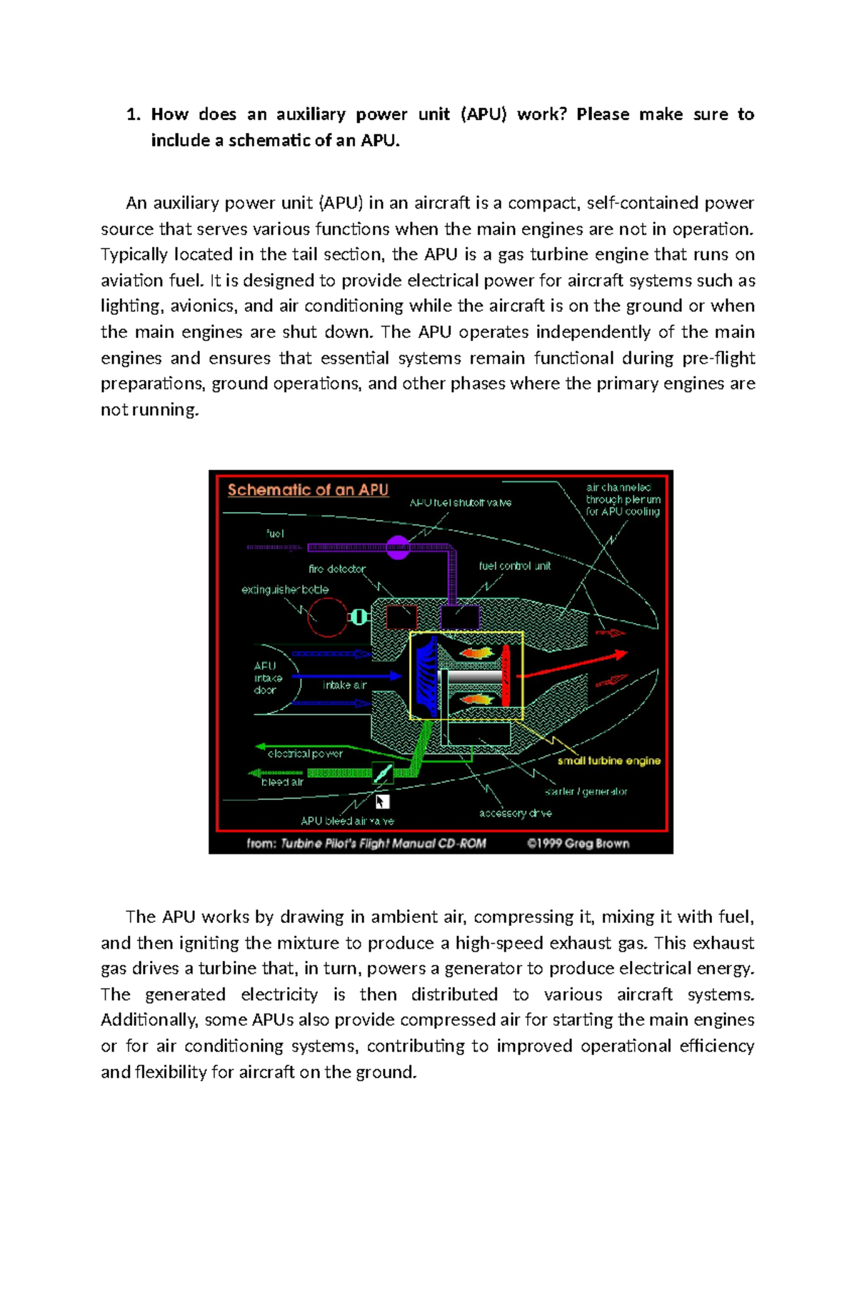 A/C Electrical System (AC-DC) - How does an auxiliary power unit (APU ...