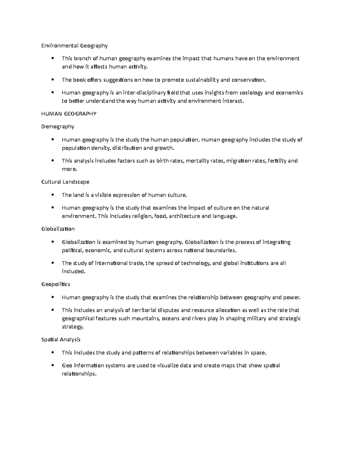 GEG 101 Notes 4 - Nature of geography; earth-sun relationships; maps ...