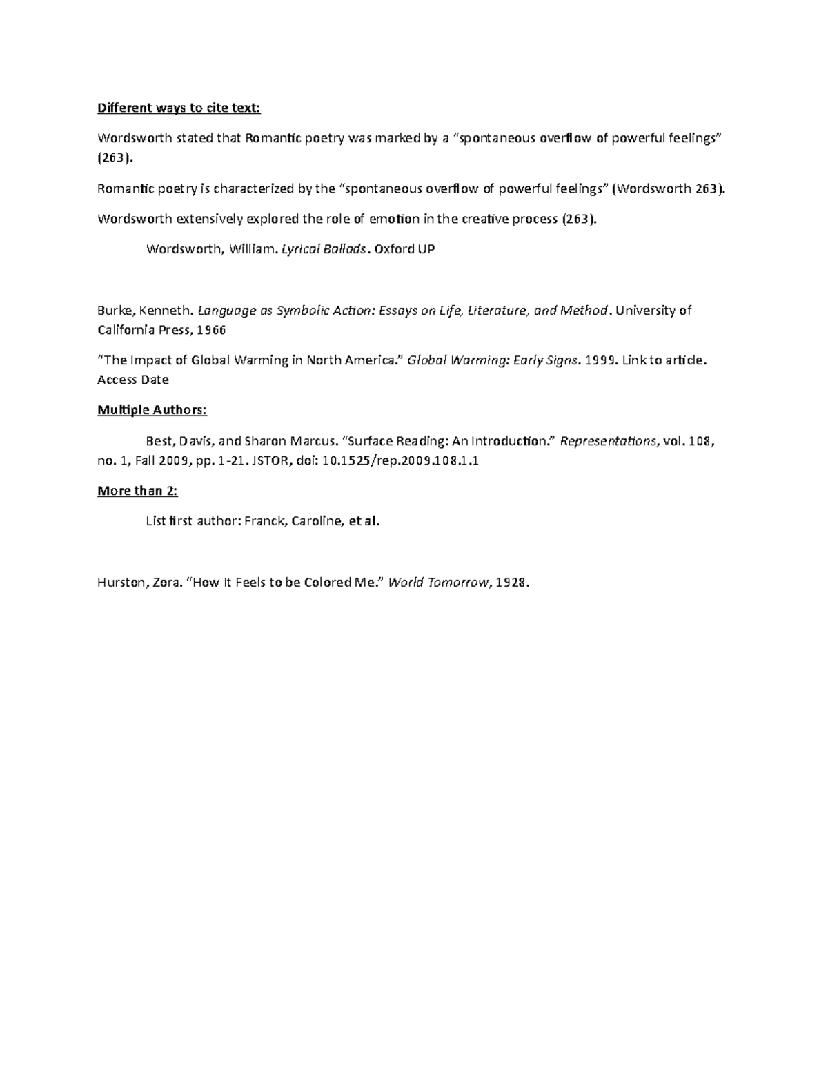 10.9.19 Notes - This includes explanations and examples of different ...