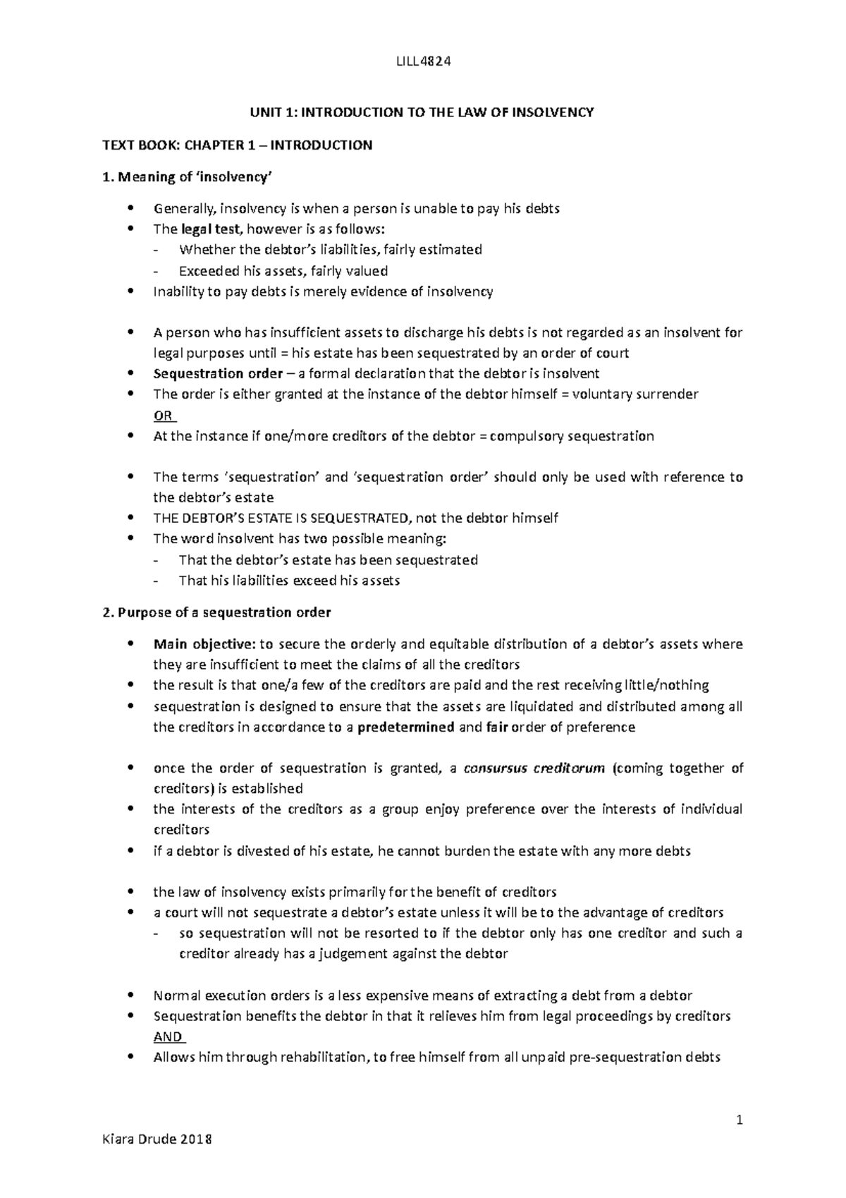 UNIT 1 the delivery of subpar goods or services, bribes, and