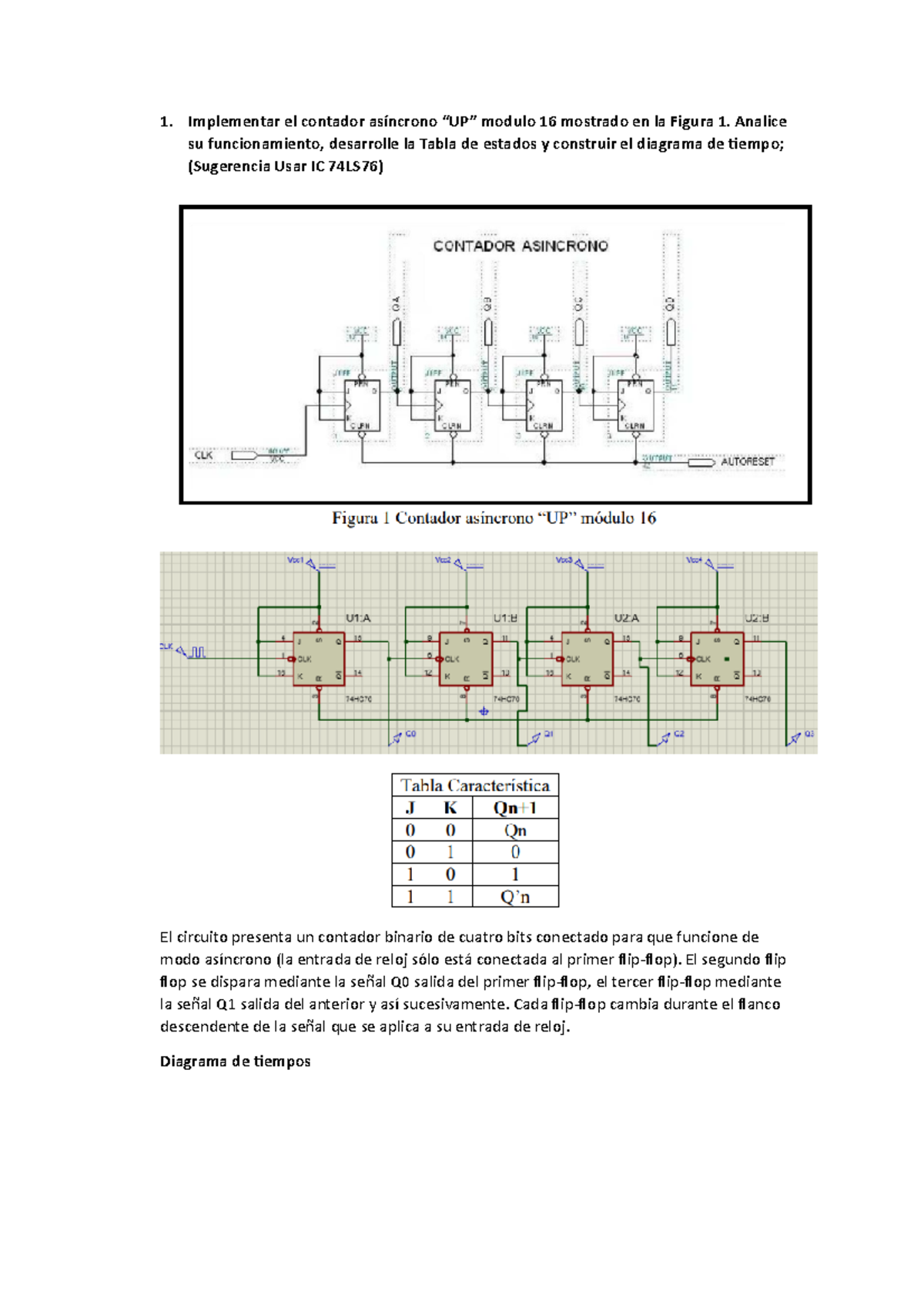 1y2 de contadores utr - nada - Implementar el contador asíncrono “UP ...