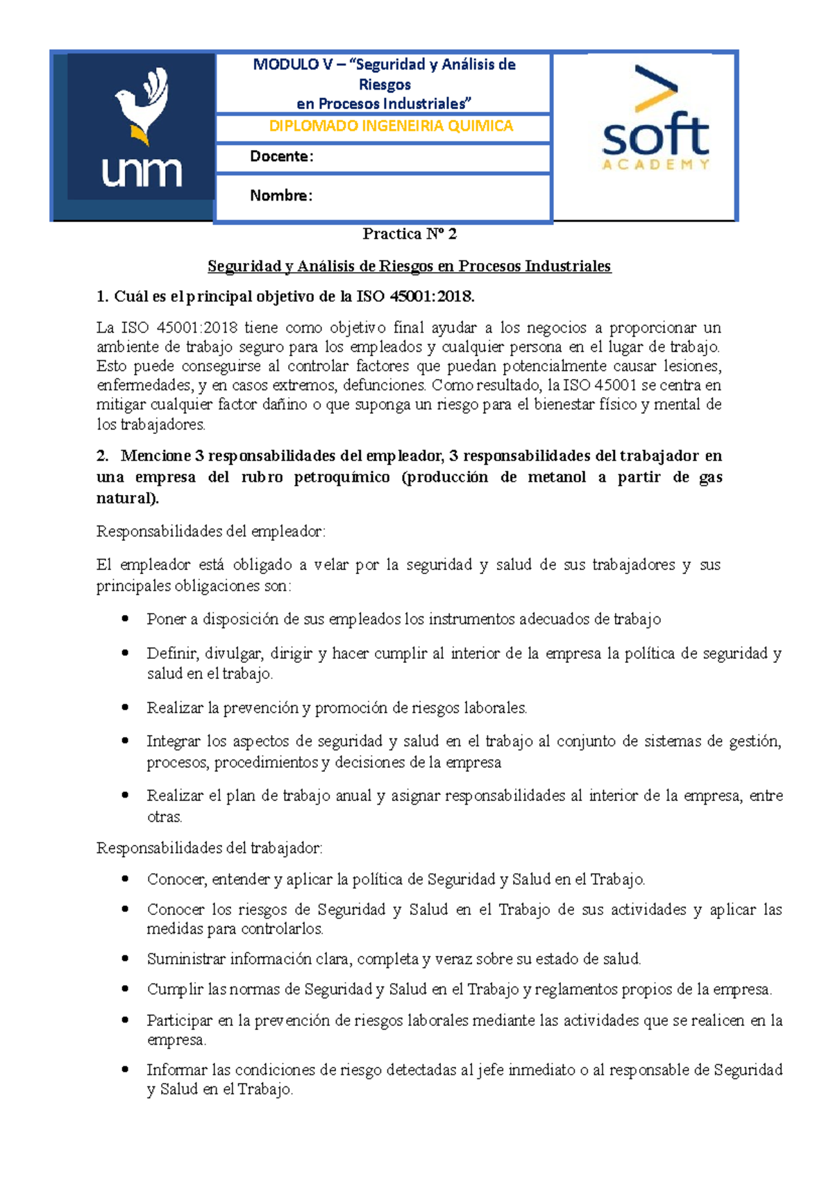 Practica 2 seguridad y analisis de riesgos en procesos industriales ...