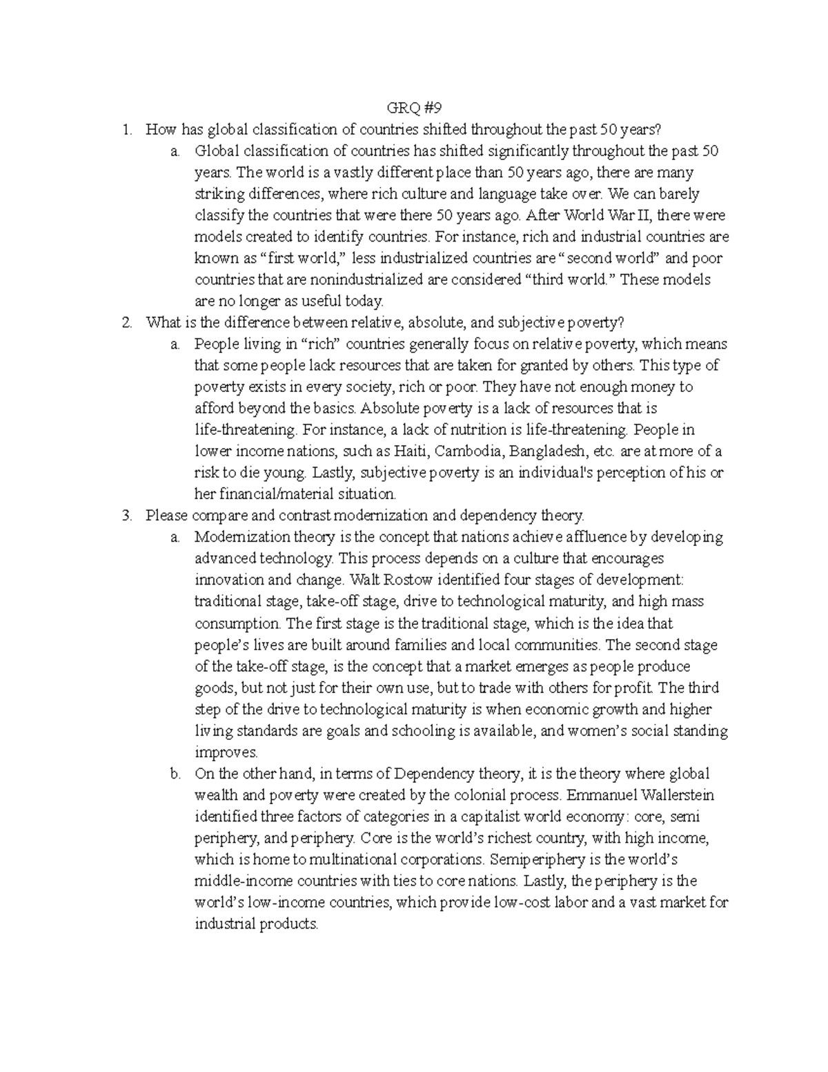 Grq #9 - Soc 101. Guided Reading Assignment #9. 5 5 - Grq How Has 