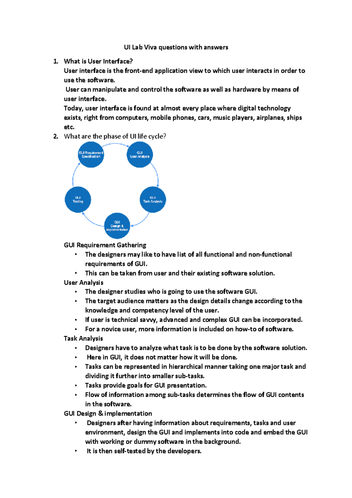 UI sample questions for VIVA UI Lab Viva questions with answers 1
