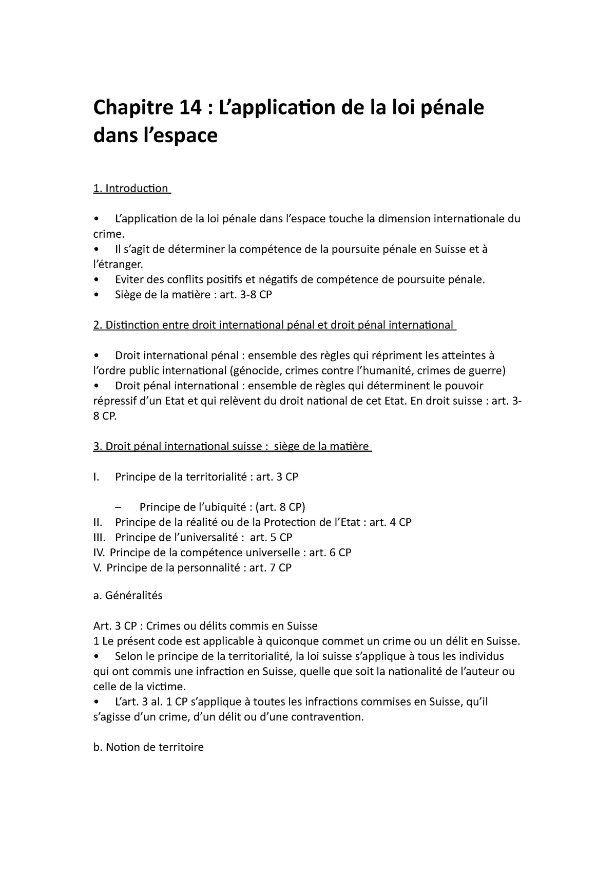 dissertation l'application de la loi dans l'espace