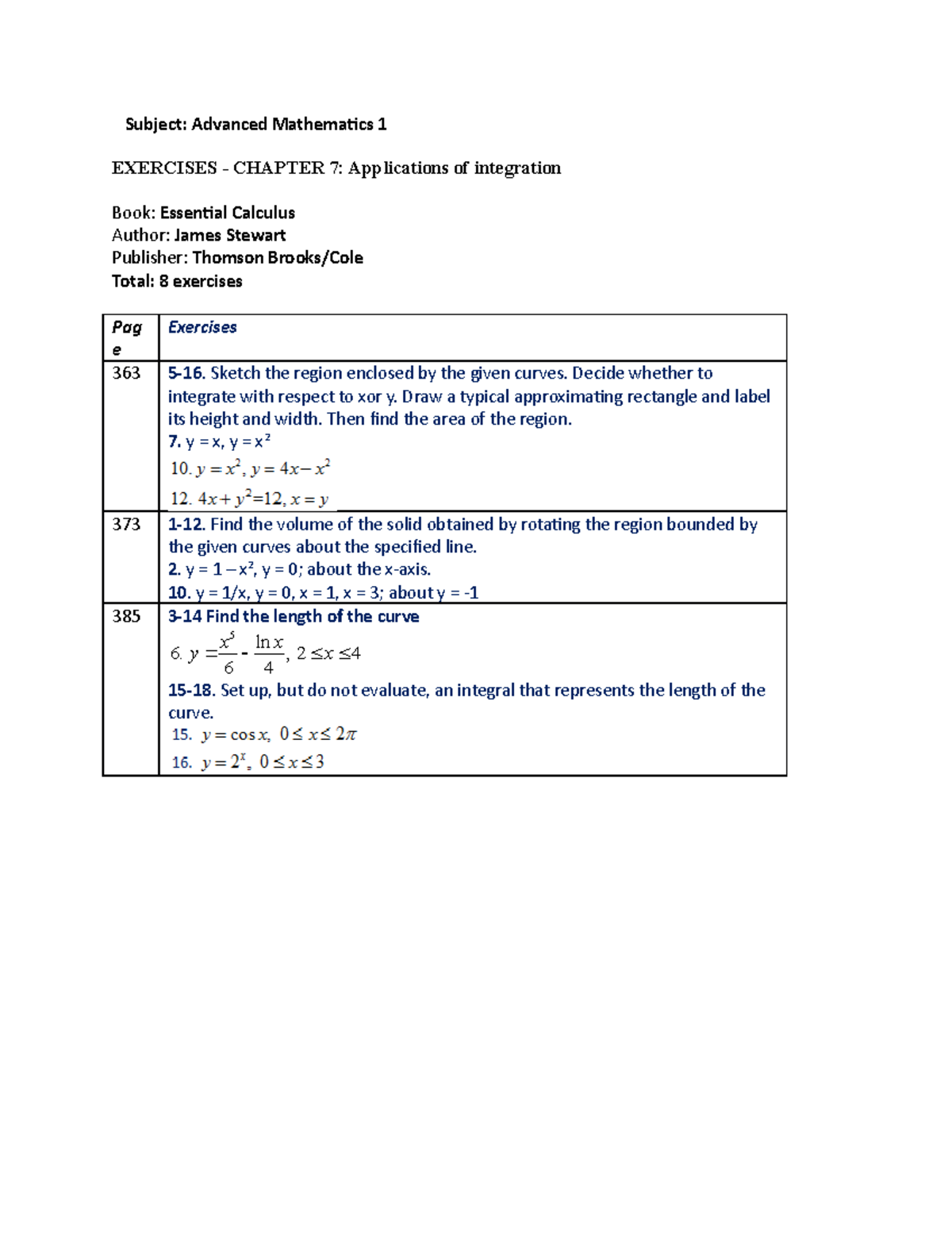 Exercises-Chapter 07 - aaaaaaaaaaaaaaaaaaaaaaaaadsdadd - Subject ...